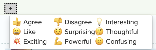 Updated emoji reaction icons