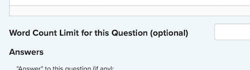 essay question word limit